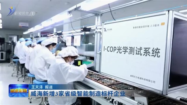 威海新增3家省级智能制造标杆企业