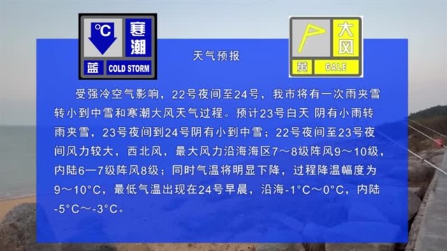 【威海广电讯】海洋预报 2023-11-21