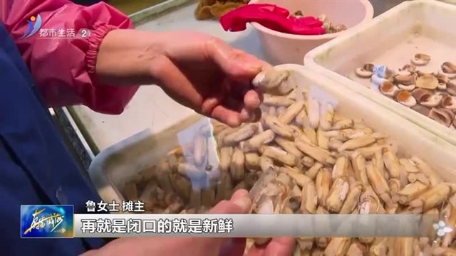 休渔不断鲜 贝类小海鲜肥美正当时【威海广电讯】