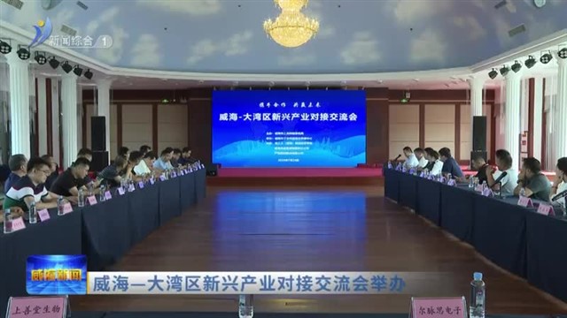 威海—大湾区新兴产业对接交流会举办【威海广电讯】