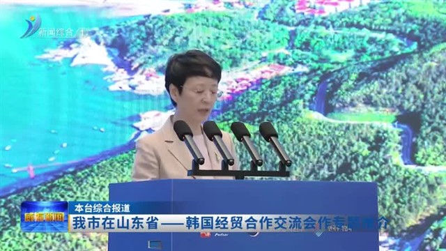 我市在山东省——韩国经贸合作交流会作专题推介【威海广电讯】