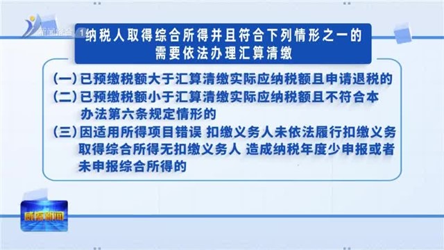 2024年个人所得税综合所得年度汇算开始办理【威海广电讯】